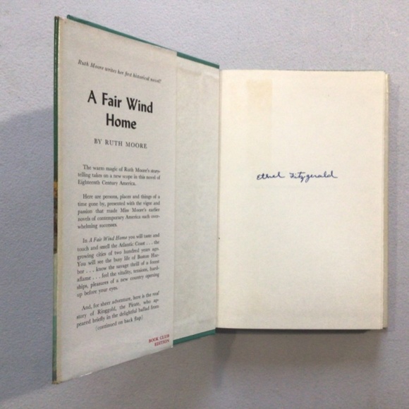 A Fair Wind Home by Ruth Moore Vintage Hardcover Book - Picture 3 of 6